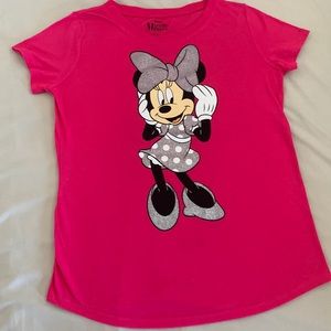 Minnie Mouse pink sparkle shirt